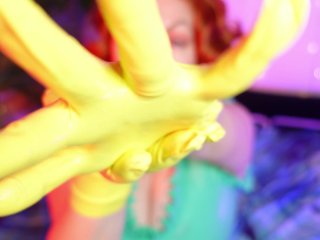 ASMR ripping latex rubber gloves