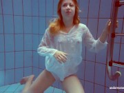 Preview 4 of Big tits redhead big booty Melisa Darkova swimmer