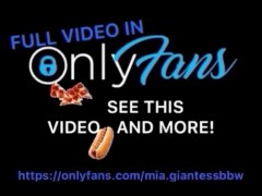 Mia giantess bbw buttcrush and footcrush fruits