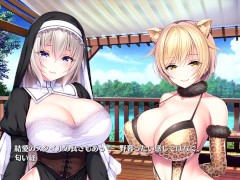 【エロゲー Role player:とろろ姉妹の粘膜ポトレ(体験版)動画6】コスプレ一挙お披露目！着物,女剣士,獣人,シスター,怪盗,エルフ,吸血鬼お嬢様(爆乳レイヤー 抜きゲー ぐりぐちゃLIVE! - Screenshot 3 of 16 - Hentai Bigtits