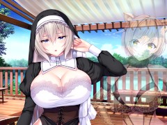 【エロゲー Role player:とろろ姉妹の粘膜ポトレ(体験版)動画6】コスプレ一挙お披露目！着物,女剣士,獣人,シスター,怪盗,エルフ,吸血鬼お嬢様(爆乳レイヤー 抜きゲー ぐりぐちゃLIVE! - Screenshot 5 of 16 - Hentai Gameplay