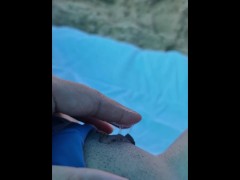 MASTURBATING ON THE BEACH Part 2
