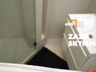 POV - Perfect threesome with Geisha Kyd and Zazie Skymm screenshot number 0