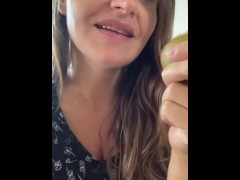 Short eating video. I eat a pear and I will not let you try it