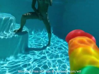 Camsoda - Amateur Teen Masturbates UnderwaterWith Favorite Dildo