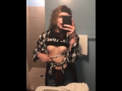 showing my small tits in hotel 