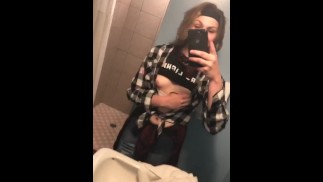showing my small tits in hotel 
