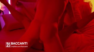 Husband Films A Really Passionate Fuck In The Bedroom Under The Red Lights