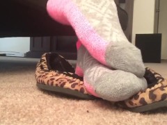 Socks and Cheetah Moccasins Frieda Ann Foot Fetish