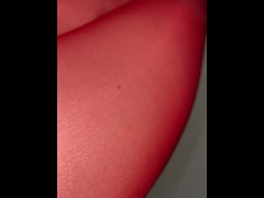 Super Shiny Red Stockings Close Up - Nylon Fetish - Screenshot 2 of 16 - Nylon Feet Worship
