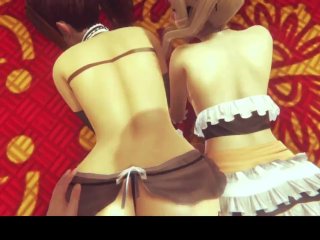 Marie Rose and_Mai Shiranui Threesome Pov_Sex