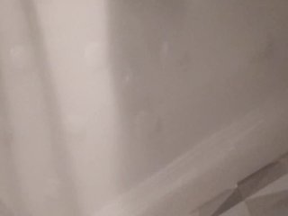 My male feet in the shower