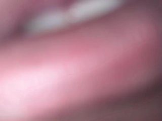 Vore / mouth fetish - This strawberry had no chance 
