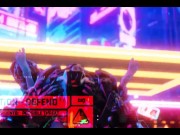Preview 3 of Cyberpunk: Edgerunner's Rebecca gets a mating press by Adam Smasher - 3D Animation Cyberpunk 2077 HD