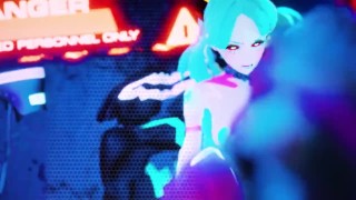 Cyberpunk: la Rebecca de Edgerunner recibe una prensa de apareamiento por Adam Smasher - 3D Animation Cyberpunk 2077 HD