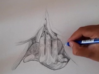 X ART HD PASSION-HD fingers drawing tutoria Pencil drawing technique