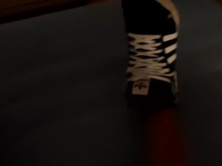 Adidas Sleek and socks worn all night long