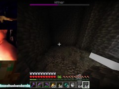 Playing Minecraft naked Ep. 13 Mining with WITHER power