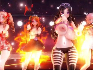 bubble butt, jiggly tits, 3d, hentai