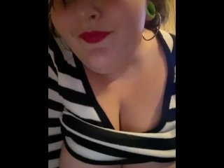 bbw, solo female, female orgasm, vertical video