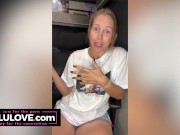 Preview 2 of Flashing my big tits after a long rant of a podcast about therapy and anxiety and all - Lelu Love