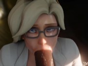 Preview 4 of Mercy Deep Throating A Big Cock