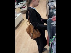 Video Stripping completely naked in public store!