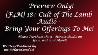 ENCONTRADO EM GUMROAD - 18+ Cult of The Lamb Audio! Traga suas ofertas para mim!