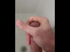 Shower solo with a big cum finish 