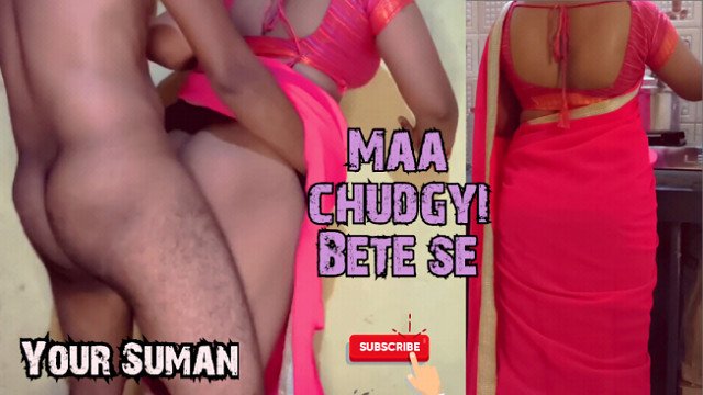 Indian StepMom got glory hole in kitchen while working