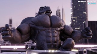 Dino Muscle Hyper Makro Růst Animace
