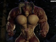 Preview 3 of Two Deathclaws Growing and Fucking Animation