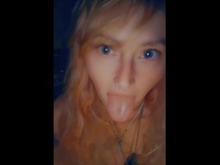 red head, petite, vertical video, masturbation orgasm