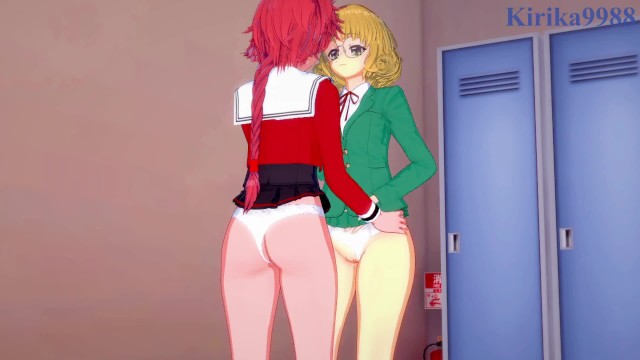 Fuu Hououji and Hikaru Shidou engage in intense lesbian play - Magic Knight Rayearth Hentai