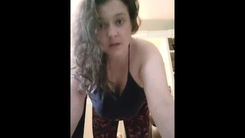 CFNM / POV spying on step niece doing yoga while she dishes out SPH and threatens to tattle