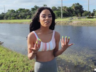 Mofos - Maya Bijou Is Fishing On The River But She Ends Up Catching Tony Rubino's Dick In Her Mouth