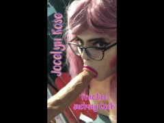 Video Cute Tgirl Jocelyn Rose practices sucking cock