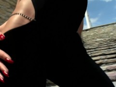 Alisha Sweet EURO Anal Creampie with Lauro Giotto Outdoor, Brunette, Natural, Small tits, Teaser#1