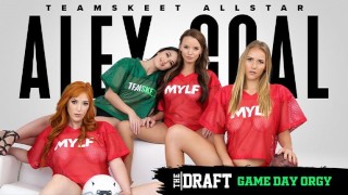TeamSkeet - Fantasy Football Game Day Orgy (Lauren Phillips, Pristine Edge, Alex Coal, Jasmine Daze)