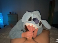 Stepsister Waiting In My Bed To Suck Me Off As Stitch!
