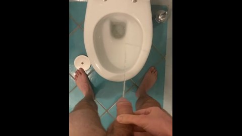 Piss in toilet