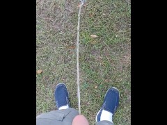 Risky Pissing Outside