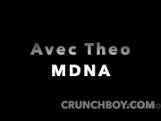 Preview 4 of the french twink THEO MDNA fucked raw for CRUNCHBOY by tops guys from paris