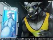 Preview 1 of Dragon Daddy Muscle Growth Drink Animation