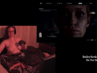 nude gamer, big boobs, solo female, bbw