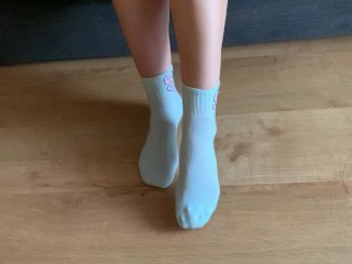 socks joi, feet slave, teen, 60fps