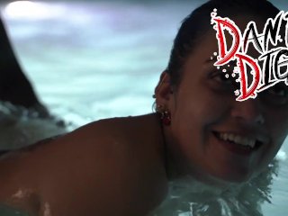 Big Booty Latina Jenny Picante Goes To A Pool Party And Gets BBC Double Teamed