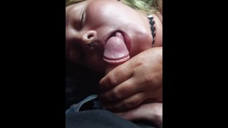While My Girlfriend Pumps Her Nipple I Cum On Her Face
