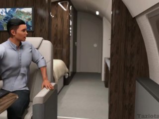 Mile High - Flight Attendants Fucked by Rich Business Man on Private Jet