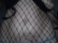 twerking joi fishnen n micro bikini teen face mommy